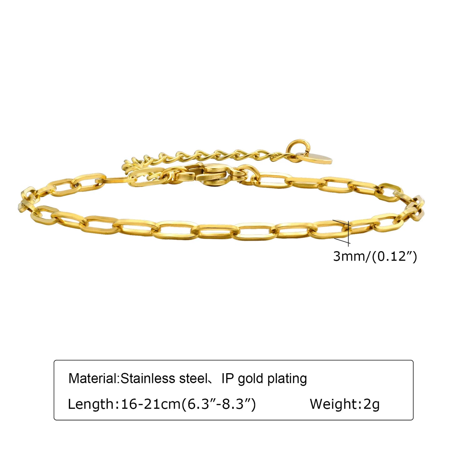 Women Stainless Steel Chain Bracelet