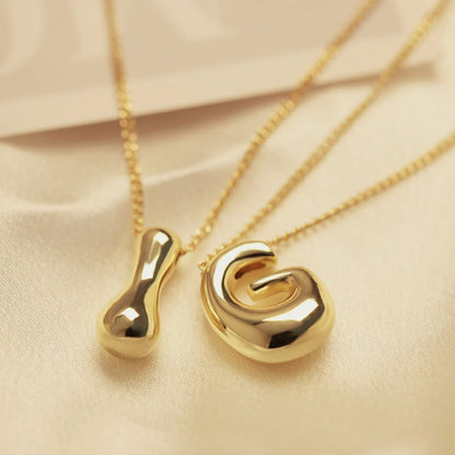 Stainless Steel Initial Necklace