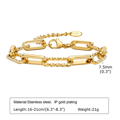 Women Stainless Steel Chain Bracelet