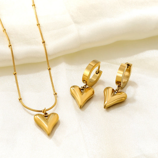 Heart-Shaped Love Pendant Necklace