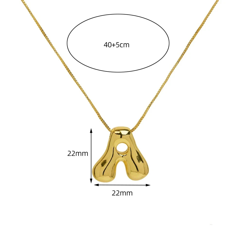 Stainless Steel Initial Necklace