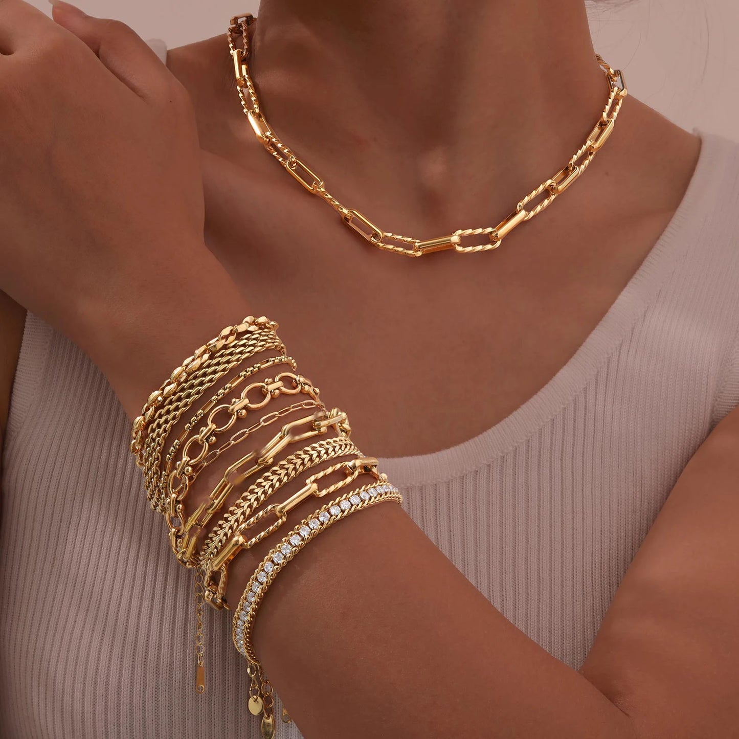 Women Stainless Steel Chain Bracelet