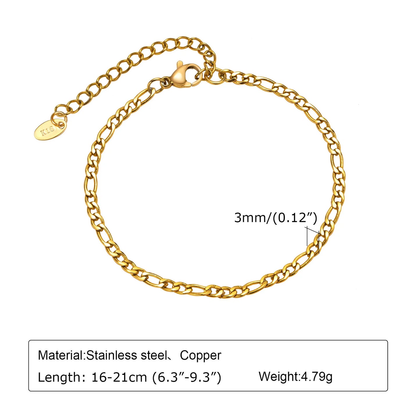Women Stainless Steel Chain Bracelet