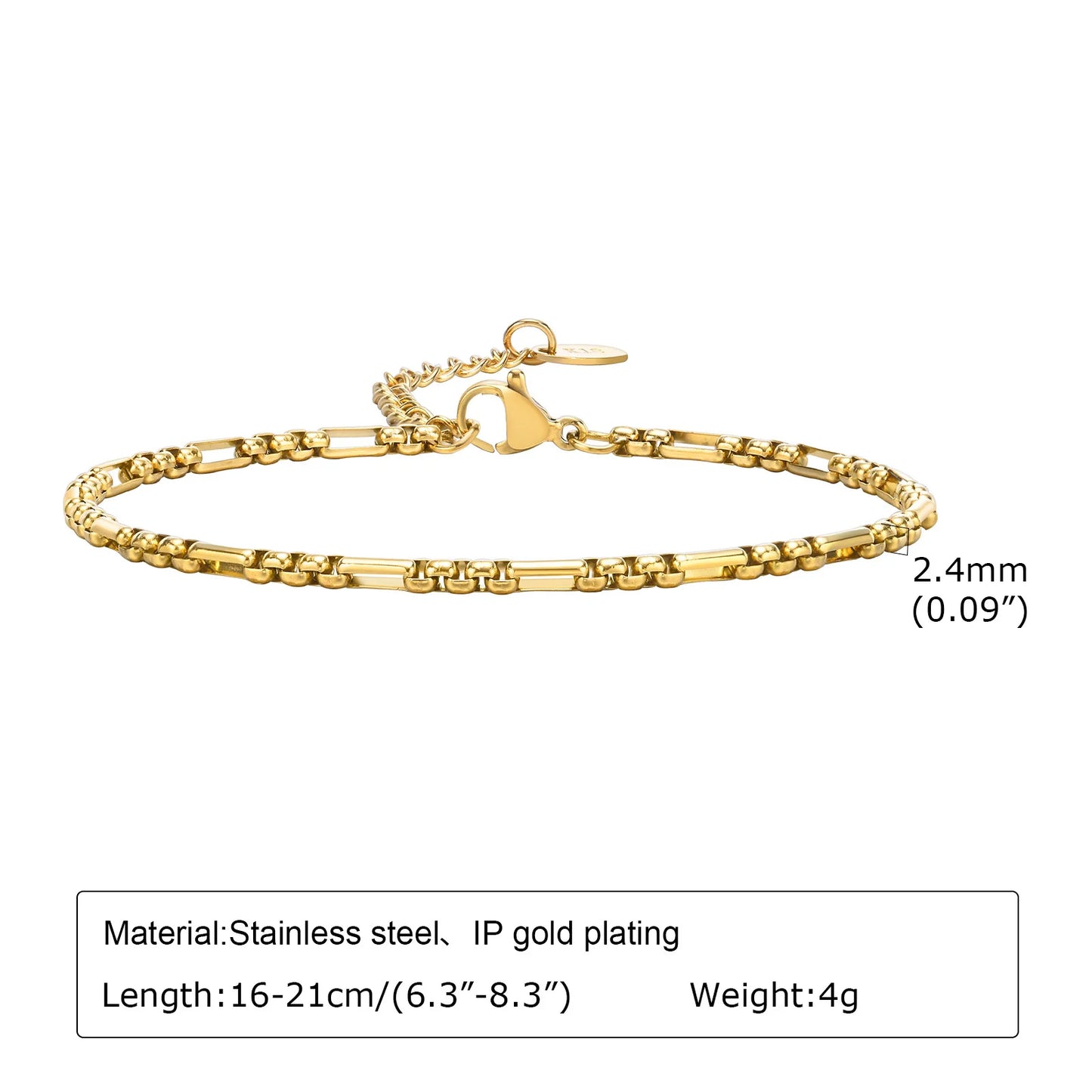 Women Stainless Steel Chain Bracelet