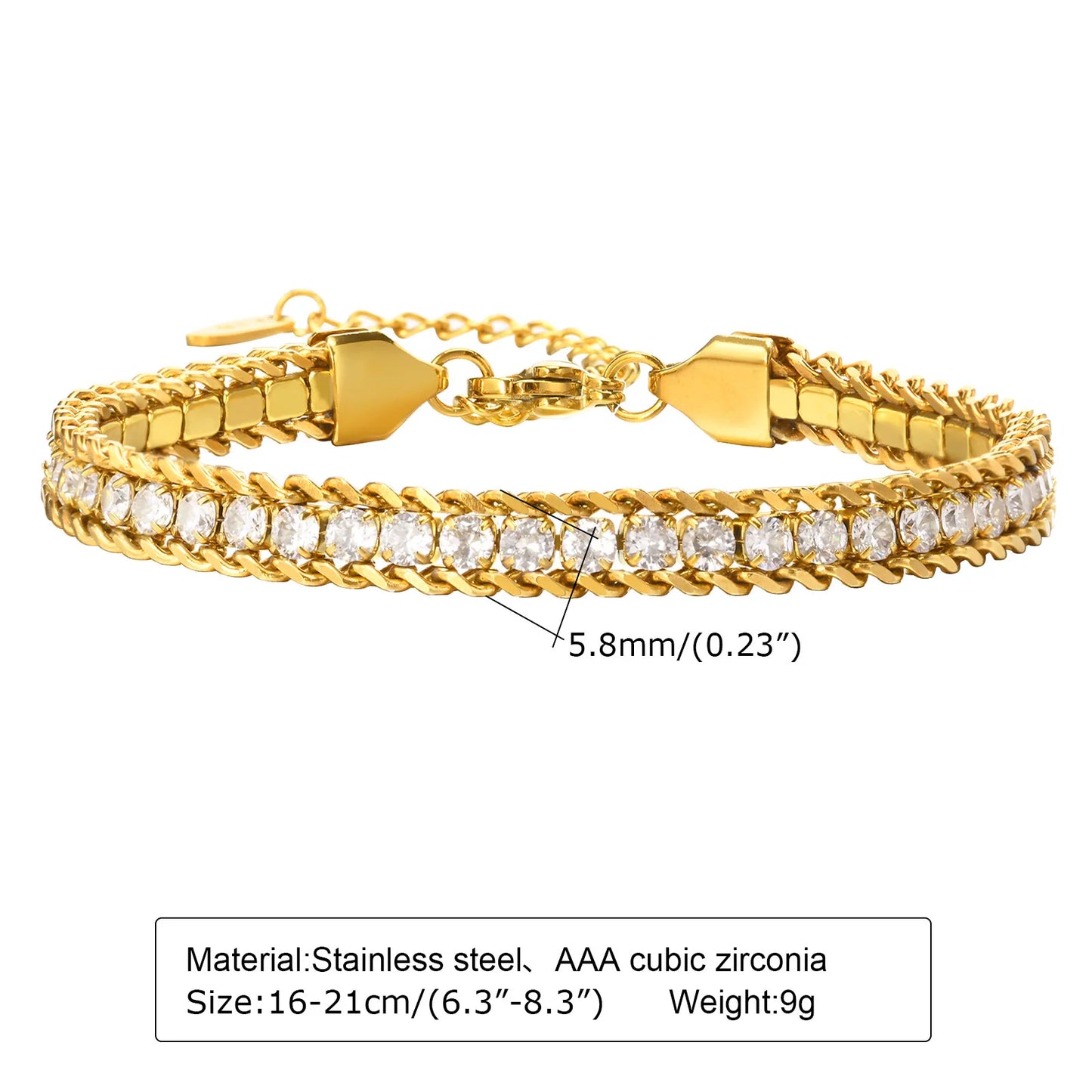 Women Stainless Steel Chain Bracelet